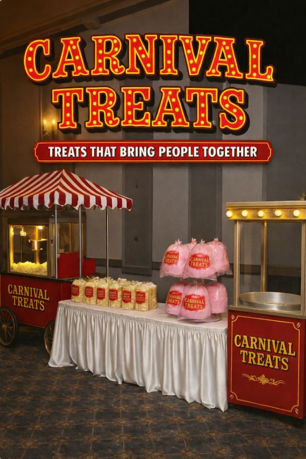 Carnival Treats indoor setup